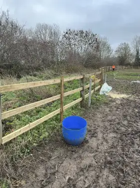 Click Here To Enlarge This Photo Of Charity Fencing Installation